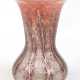 Art-Deco-Vase, WMF Ikora, farbloses Glas mit rot/braunen Pulvereinschmelzungen, gebauchter Korpus und ausgestellter Rand, H. 17,5 cm - photo 1