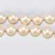 Akoya-Perlenkette, weiße Perlen ca. 7 mm Durchmesser, Länge ca. 43 cm, Silber-Verschluß - фото 1