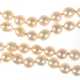 Perlen-Kette, 2-reihig, mit prächtiger Rubinen besetzter 585er WG-Schließe, 585er WG, Zuchtperlen-Dm. 8 mm, L. 58 cm - photo 1