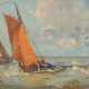 Poppe Folkerts (Norderney 1875 - Norderney 1949). Boats off Norderney. - фото 1