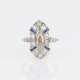 An Art-déco Diamond Sapphire Ring. - фото 1