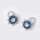 A Pair of Sapphire Diamond Earrings. - фото 1