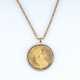 A Coin Pendant on long Gold Necklace. - фото 1