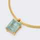 A highcarat Aquamarine Pendant on Necklace. - photo 1