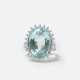 An Aquamarine Diamond Ring. - photo 1