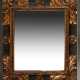 Spiegel mit geschnitztem Rahmen im Barock Stil, schwarz-gold gefasst, 71x63cm - photo 1