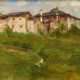 Schmidt, Rosa (1880-?) "Häuser bei Monte Grappa", Öl/Malpappe, u.r. sign., 16,2x23,4cm (m.R. 28,5x34,8xm) - Foto 1