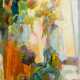 Baroni, Monique (1930-2016) „Les Soleils“ (Junge Frau beim arrangieren von Sonnenblumen), Öl/Leinwand, u.r. sign., verso auf Keilrahmen betit., 116x89cm (m.R. 133x105,5cm) - photo 1