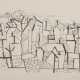Bargheer, Eduard (1901-1979) "Blankenese 3", Lithographie, wohl Griffelkunst, u.r. sign., PM ca. 30x41,5cm, BM 49x63cm, min. Altersspuren - Foto 1