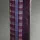 Moje-Wohlgemuth, Isgard (*1941) hohe Stangenvase, farbloses Glas mit gelösten Metallverbindungen rötlich-violett bemalt, Boden sign., H. 20,2cm - Foto 1