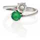 Smaragd-Diamant-Ring. - photo 1