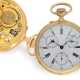 Pocket watch: extremely rare Ankerchronometer with calendar,… - photo 1
