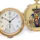 Pocket watch: historically important gold hunting case watch,… - фото 1