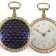 Pocket watch: exquisite gold/enamel verge watch with repeater… - photo 1