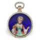 A large enamel pocket watch of exceptional quality, Fleurier… - фото 1