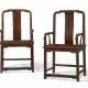 A PAIR OF HUANGHUALI `SOUTHERN OFFICIAL`S HAT` ARMCHAIRS - фото 1
