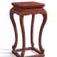 A WELL-CARVED RED LACQUER INCENSE STAND - Foto 1