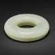 A VERY RARE AND FINELY CARVED WHITE JADE CIRCULAR BOX AND COVER - фото 1