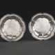 A PAIR OF SILVER PETAL-LOBED DISHES - photo 1