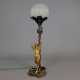 Jugendstil-Tischlampe - um 1900/10, Sockel signiert "H. Sibe… - photo 1