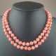 Engelshaut-Korallenkette- lange Halskette aus hellen roséfar… - фото 1