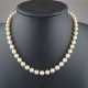 Perlenkette mit Silberschließe - champagnerfarbene Perlen mi… - фото 1