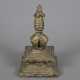 Kleine Stupa - Indien/Nepal, Bronzelegierung, H: ca. 12 cm, … - Foto 1