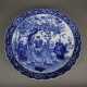 Große Platte - China, Porzellan, im kräftigen Unterglasurbla… - Foto 1
