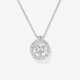 An exquisite classic entourage-like pendant decorated with a brilliant-cut diamond. Belgium, ANTWERP ATELIERS - photo 1
