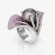 Ring mit rosa Saphiren, Brillanten und Tahiti-Zuchtperle. Nürnberg, Juwelier SCHOTT - Foto 1