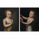 W. Drillert circa 1816. Child with Mirror - Child with pears - фото 1