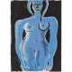 Elvira Bach. Female nude in blue. 1993 - фото 1