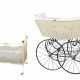 Kinderwagen und Puppenbett zur Puppendekoration, Metallbett … - фото 1