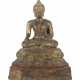Buddha Shakyamuni Thailand, 17./18. Jh., Bronze/Vergoldungsr… - Foto 1