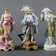 3 Porzellanfiguren 2x ungedeutete Marke, 1x C.G. Schierholz … - photo 1