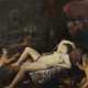 Maler des 20. Jh. ''Nymphe und Satyr'', weiblicher Akt in bu… - photo 1