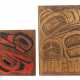 First Nation Künstler des 20. Jh. Paar Reliefplatten, Holz g… - photo 1
