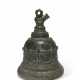 A LARGE BRONZE BELL WITH NANDI - photo 1