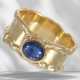 Ring: individual and interesting sapphire goldsmith ring, un… - фото 1