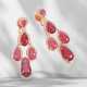 Extremely attractive, like new earrings with rubies and whit… - photo 1