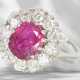 Ring: very beautiful, high-quality vintage ruby/brilliant-cu… - photo 1
