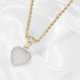 Chain/necklace: gold chain with very beautiful diamond heart… - фото 1
