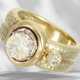 Ring: Ausgefallener vintage Brillant-Goldschmiedering, ca. 1… - Foto 1