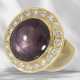 Ring: unusual, decorative and particularly large star ruby/b… - фото 1