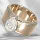 Ring: solid diamond gold ring in bicolour, beautiful drop di… - photo 1