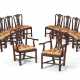 A SET OF TWELVE ENGLISH CARVED MAHOGANY DINING CHAIRS - фото 1