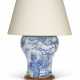 A DUTCH DELFT BLUE AND WHITE JAR, MOUNTED AS A LAMP - photo 1