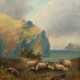 Gray, Cedric (Britischer Maler 19. Jh.) "Berglandschaft mit weidenden Schafen", Öl/ Lw., sign. u.r. und dat. ´44, 77x63, ungerahmt - фото 1