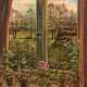 Harms, Hedda (1882-?) "Blick aus dem Fenster", Öl/ Lw., sign. u.l., 67x57 cm, Rahmen - photo 1