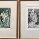 4 Radierungen Boomers, Jan (1927-1999) "Surrealistische Szenen", verschiedene Motive, mit Bleistift sign. und dat., nummeriert u.l., 24x16,5 cm bis 22x17 cm, jeweils im Passepartout hinter Glas und Rahmen - photo 1